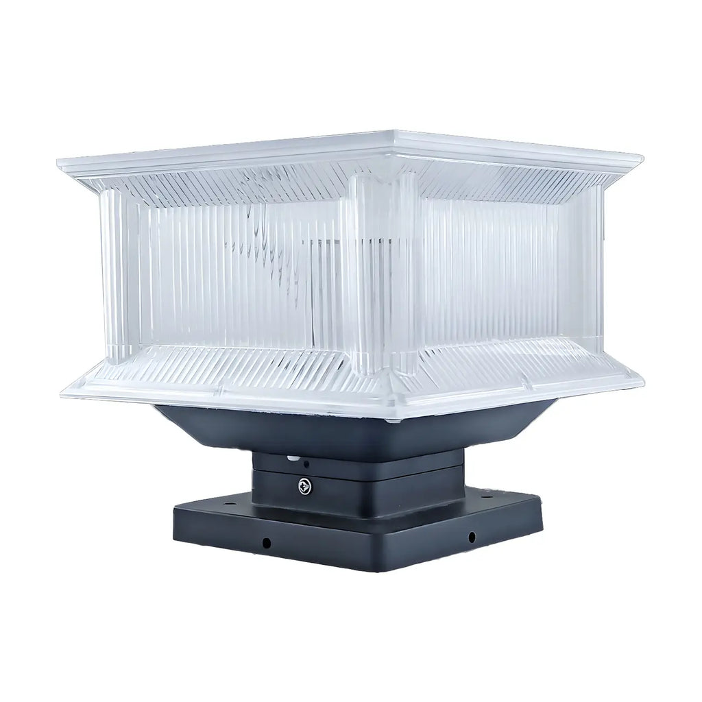 Lampes solaires d'extérieur géométriques transparentes à 3 couleurs