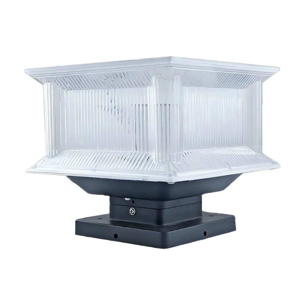 Lampes solaires d'extérieur géométriques transparentes à 3 couleurs