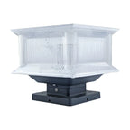 Lampes solaires d'extérieur géométriques transparentes à 3 couleurs