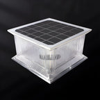 Lampes solaires d'extérieur géométriques transparentes à 3 couleurs