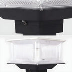 Lampes solaires d'extérieur géométriques transparentes à 3 couleurs