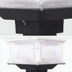 Lampes solaires d'extérieur géométriques transparentes à 3 couleurs