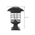 Lampes solaires d'extérieur rectangulaires noires et transparentes