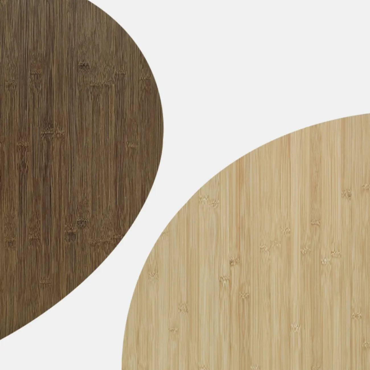 Table de bar ronde moderne en bambou, hauteur comptoir