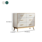 Coffres de rangement en bois beige glamour avec accents dorés
