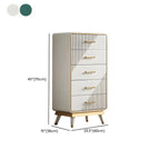 Coffres de rangement en bois beige glamour avec accents dorés