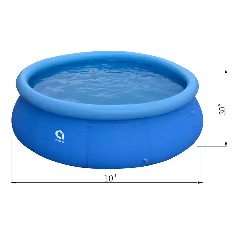 JLeisure Avenli 12014 Piscine gonflable d'extérieur pour enfants, 1 à 2 personnes, installation rapide, bleue