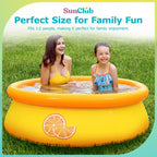 JLeisure Sun Club 12010 Piscine gonflable d'extérieur pour enfants, de 152 cm x 42 cm, pour 1 à 2 personnes, avec effet 3D, bleue