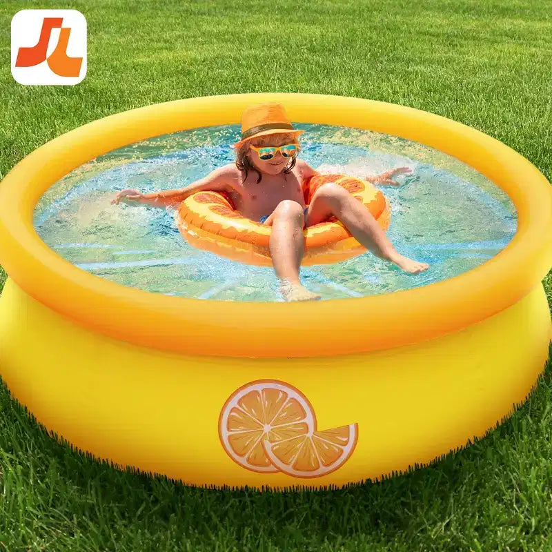 JLeisure Sun Club 12010 Piscine gonflable d'extérieur pour enfants, de 152 cm x 42 cm, pour 1 à 2 personnes, avec effet 3D, bleue