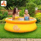 JLeisure Sun Club 12010 Piscine gonflable d'extérieur pour enfants, de 152 cm x 42 cm, pour 1 à 2 personnes, avec effet 3D, bleue