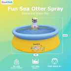 JLeisure Sun Club 12010 Piscine gonflable d'extérieur pour enfants, de 152 cm x 42 cm, pour 1 à 2 personnes, avec effet 3D, bleue