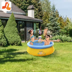JLeisure Sun Club 12010 Piscine gonflable d'extérieur pour enfants, de 152 cm x 42 cm, pour 1 à 2 personnes, avec effet 3D, bleue