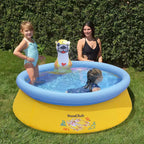 JLeisure Sun Club 12010 Piscine gonflable d'extérieur pour enfants, de 152 cm x 42 cm, pour 1 à 2 personnes, avec effet 3D, bleue
