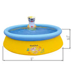 JLeisure Sun Club 12010 Piscine gonflable d'extérieur pour enfants, de 152 cm x 42 cm, pour 1 à 2 personnes, avec effet 3D, bleue