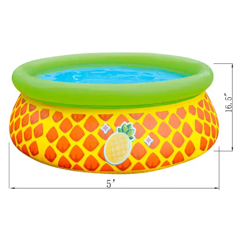 JLeisure Sun Club 12010 Piscine gonflable d'extérieur pour enfants, de 152 cm x 42 cm, pour 1 à 2 personnes, avec effet 3D, bleue