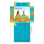 JLeisure Sun Club 12010 Piscine gonflable d'extérieur pour enfants, de 152 cm x 42 cm, pour 1 à 2 personnes, avec effet 3D, bleue