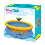 JLeisure Sun Club 12010 Piscine gonflable d'extérieur pour enfants, de 152 cm x 42 cm, pour 1 à 2 personnes, avec effet 3D, bleue