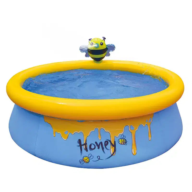 JLeisure Sun Club 12010 Piscine gonflable d'extérieur pour enfants, de 152 cm x 42 cm, pour 1 à 2 personnes, avec effet 3D, bleue