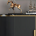 Buffet glamour en marbre gris avec rangement