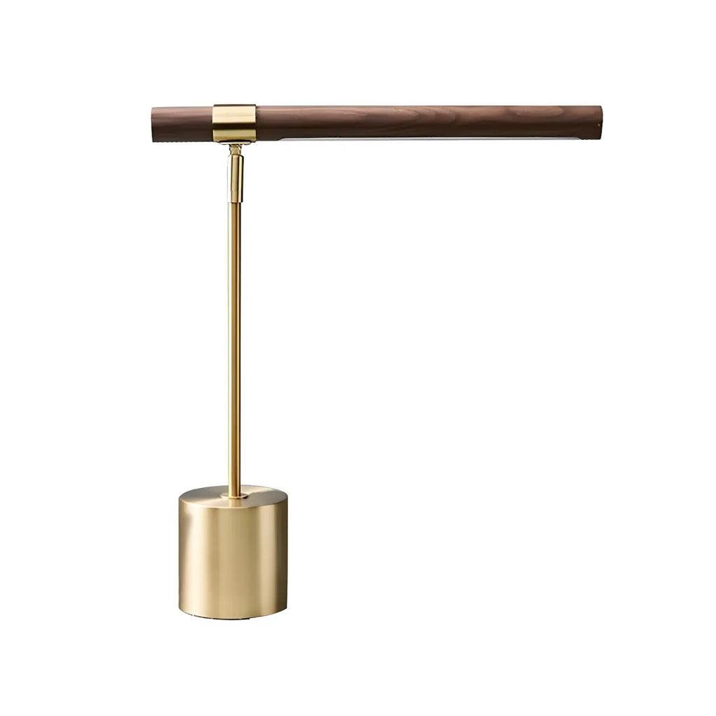 Lampe de chevet moderne linéaire dorée à LED en acrylique, à intensité variable