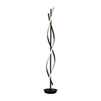 Lampadaire moderne à LED 3 couleurs, forme torsadée et linéaire, pour salon