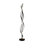 Lampadaire moderne à LED 3 couleurs, forme torsadée et linéaire, pour salon