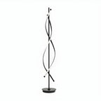 Lampadaire moderne à LED 3 couleurs, forme torsadée et linéaire, pour salon