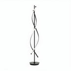 Lampadaire moderne à LED 3 couleurs, forme torsadée et linéaire, pour salon