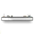 Meuble TV mural rectangulaire en bois avec rangement