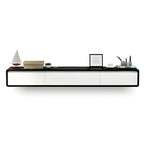 Meuble TV mural rectangulaire en bois avec rangement