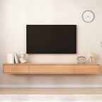 Meuble TV mural rectangulaire en bois avec rangement