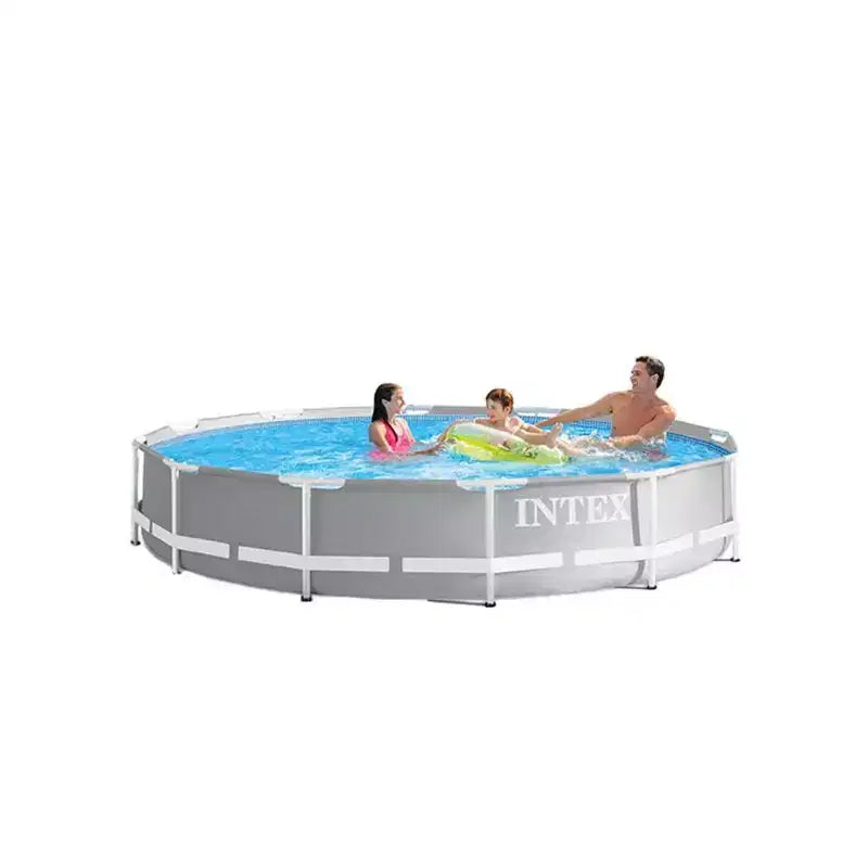 Ensemble de piscine hors sol à cadre Intex 26711EH de 3,66 m x 76 cm et robot aspirateur
