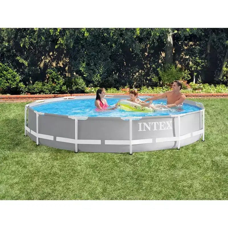 Ensemble de piscine hors sol à cadre Intex 26711EH de 3,66 m x 76 cm et robot aspirateur