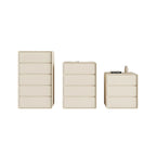 Commodes classiques en bois beige avec tiroirs à fermeture amortie
