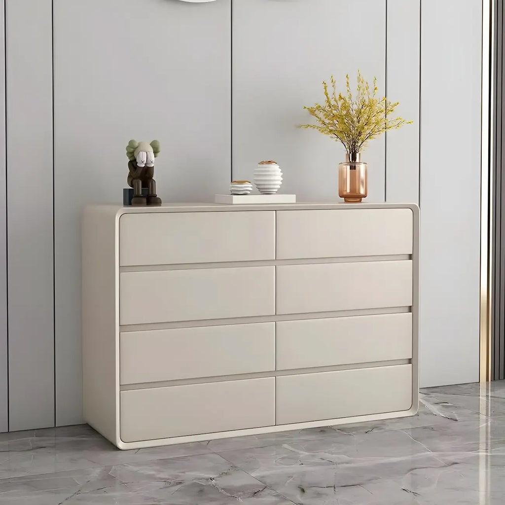 Commodes classiques en bois beige avec tiroirs à fermeture amortie