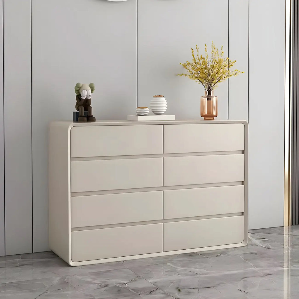 Commodes classiques en bois beige avec tiroirs à fermeture amortie