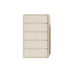 Commodes classiques en bois beige avec tiroirs à fermeture amortie