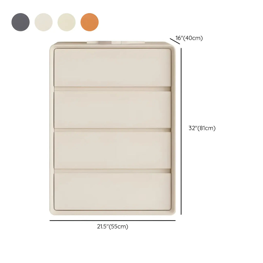 Commodes classiques en bois beige avec tiroirs à fermeture amortie