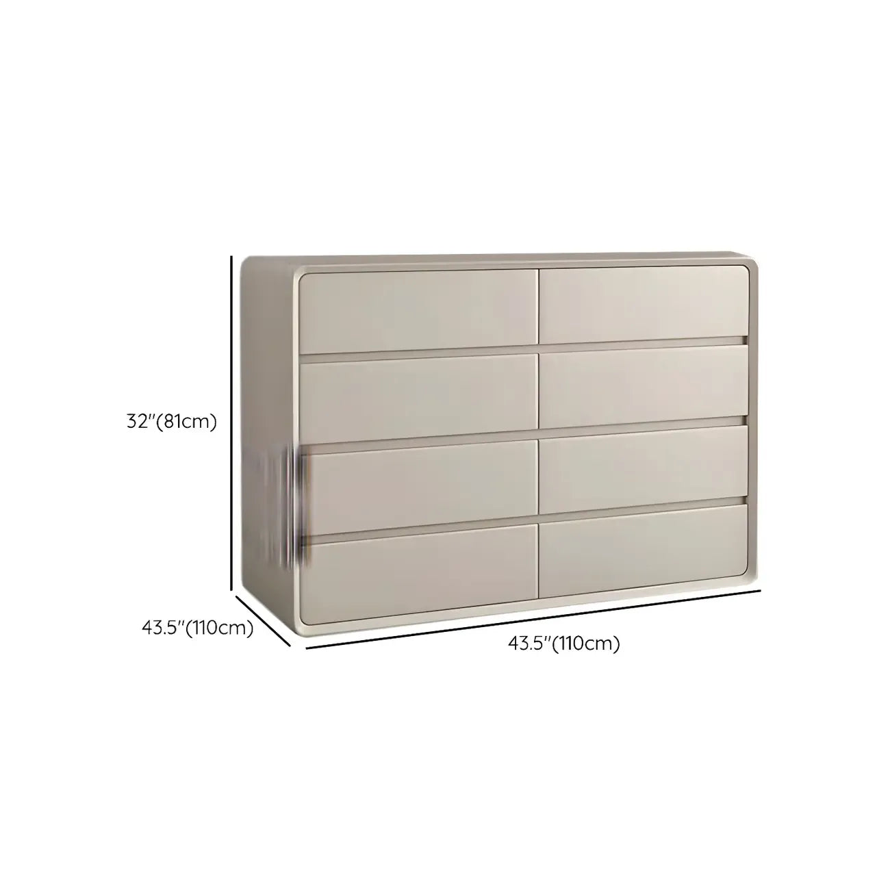 Commodes classiques en bois beige avec tiroirs à fermeture amortie