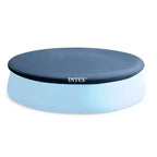 Piscine hors-sol ronde Intex de 3,66 m x 76 cm avec cadre métallique, pompe de filtration et bâche de piscine ronde Easy Set, bleue