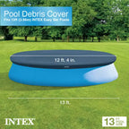 Piscine hors-sol ronde Intex de 3,66 m x 76 cm avec cadre métallique, pompe de filtration et bâche de piscine ronde Easy Set, bleue