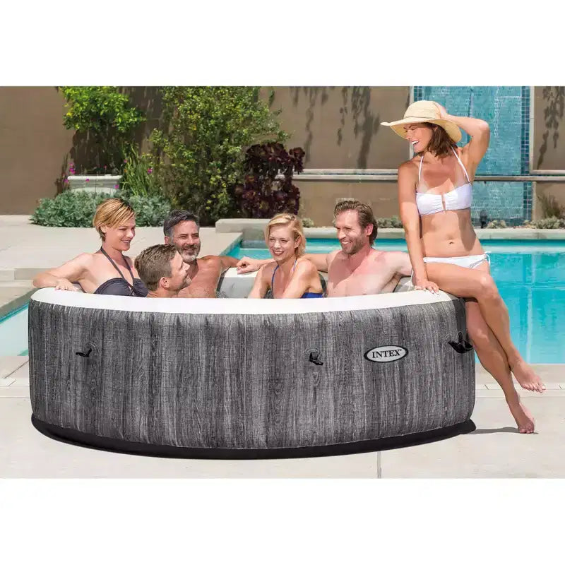Intex PureSpa Plus Bain à remous gonflable et kit d'accessoires d'entretien Intex PureSpa