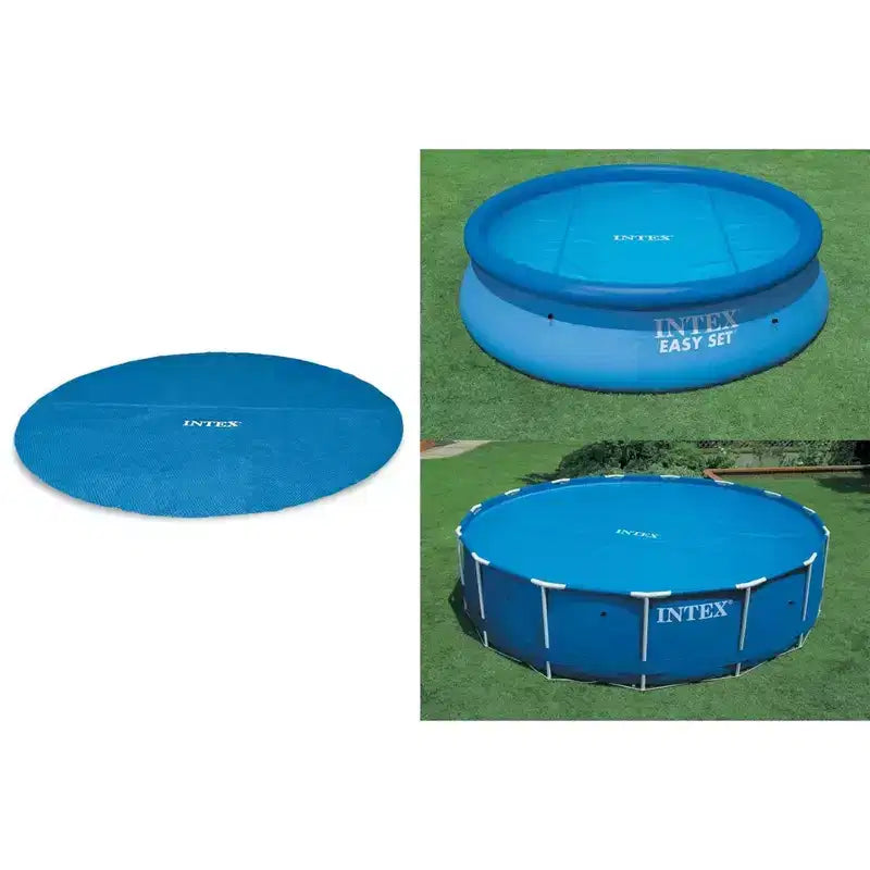 Bâche de piscine Intex 3,66 m avec piscine à cadre métallique 3,66 x 0,76 m avec filtres Intex (lot de 6)