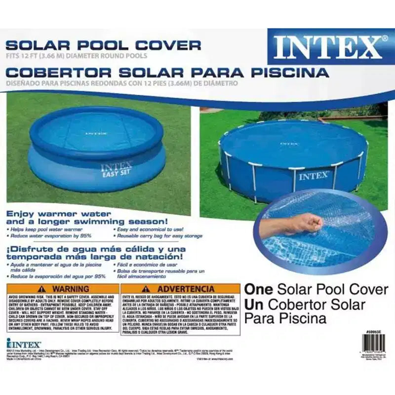 Bâche de piscine Intex 3,66 m avec piscine à cadre métallique 3,66 x 0,76 m avec filtres Intex (lot de 6)