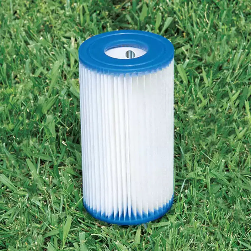 Bâche de piscine Intex 3,66 m avec piscine à cadre métallique 3,66 x 0,76 m avec filtres Intex (lot de 6)