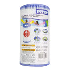 Piscine Ronde à Cadre Métallique Intex 3,66 m x 76 cm et Cartouche de Rechange (Lot de 12)