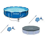 Piscine Intex 3,66 x 0,76 m avec pompe, kit d'entretien (paquet de 2) et bâche de piscine 3,66 m