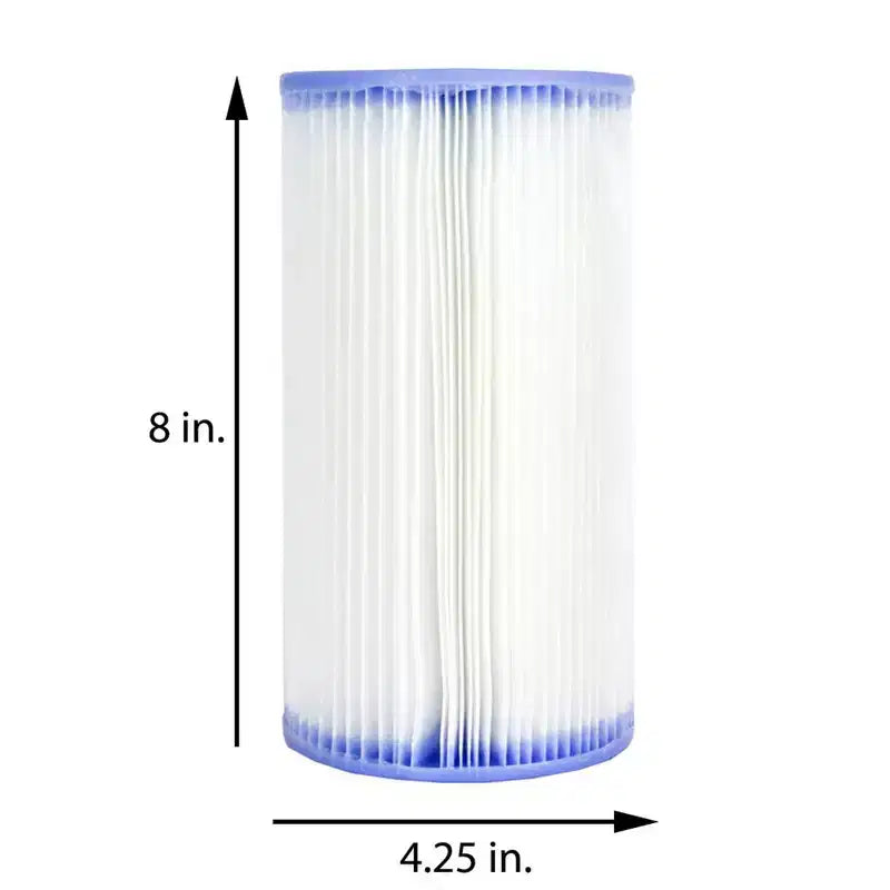 Piscine hors-sol Intex Prism Frame 3,66 m x 76 cm avec doublure 3 couches et cartouche de rechange pour pompe de filtration de piscine de type A et C