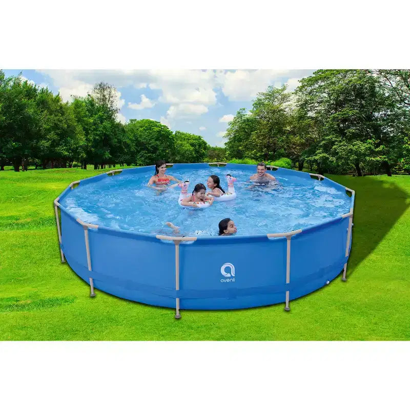 Piscine hors sol d'extérieur JLeisure Avenli avec raccord et assemblage faciles du cadre