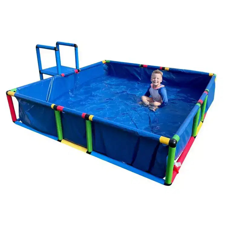 Funphix Piscine à construire/Piscine de jeu extérieure, fosse à balles, bac à sable/Se connecte avec d'autres ensembles Funphix